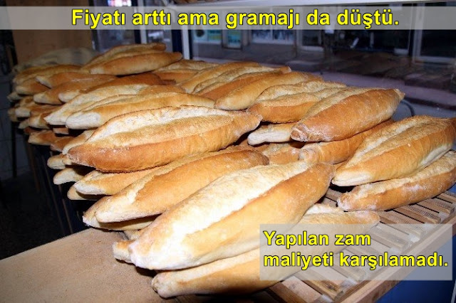 ERDEK'TE EKMEĞE 50 KURUŞLUK ZAM