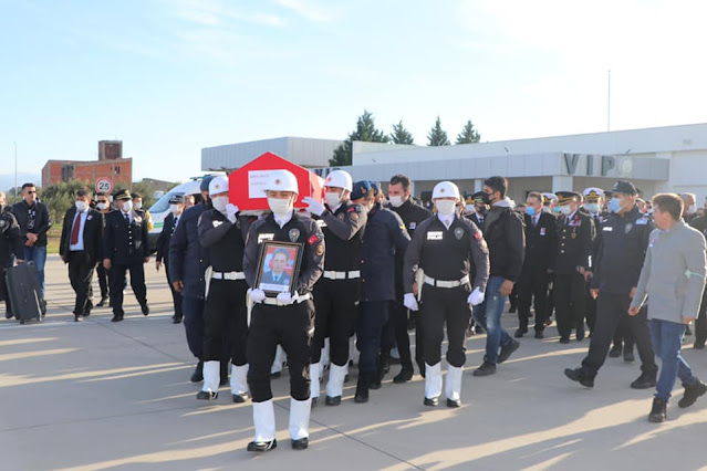 BALIKESİR ŞEHİT POLİSİNİ UĞURLADI