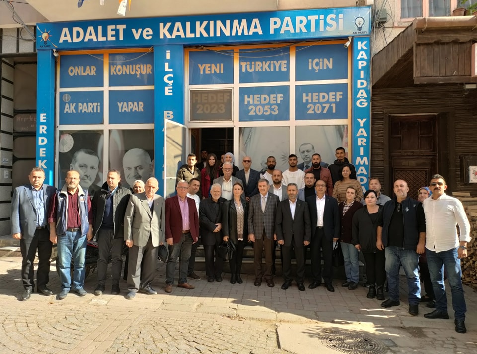 KOCAELİ AK PARTİ MİLLETVEKİLİ ŞEKER'DEN ERDEK'E ZİYARET