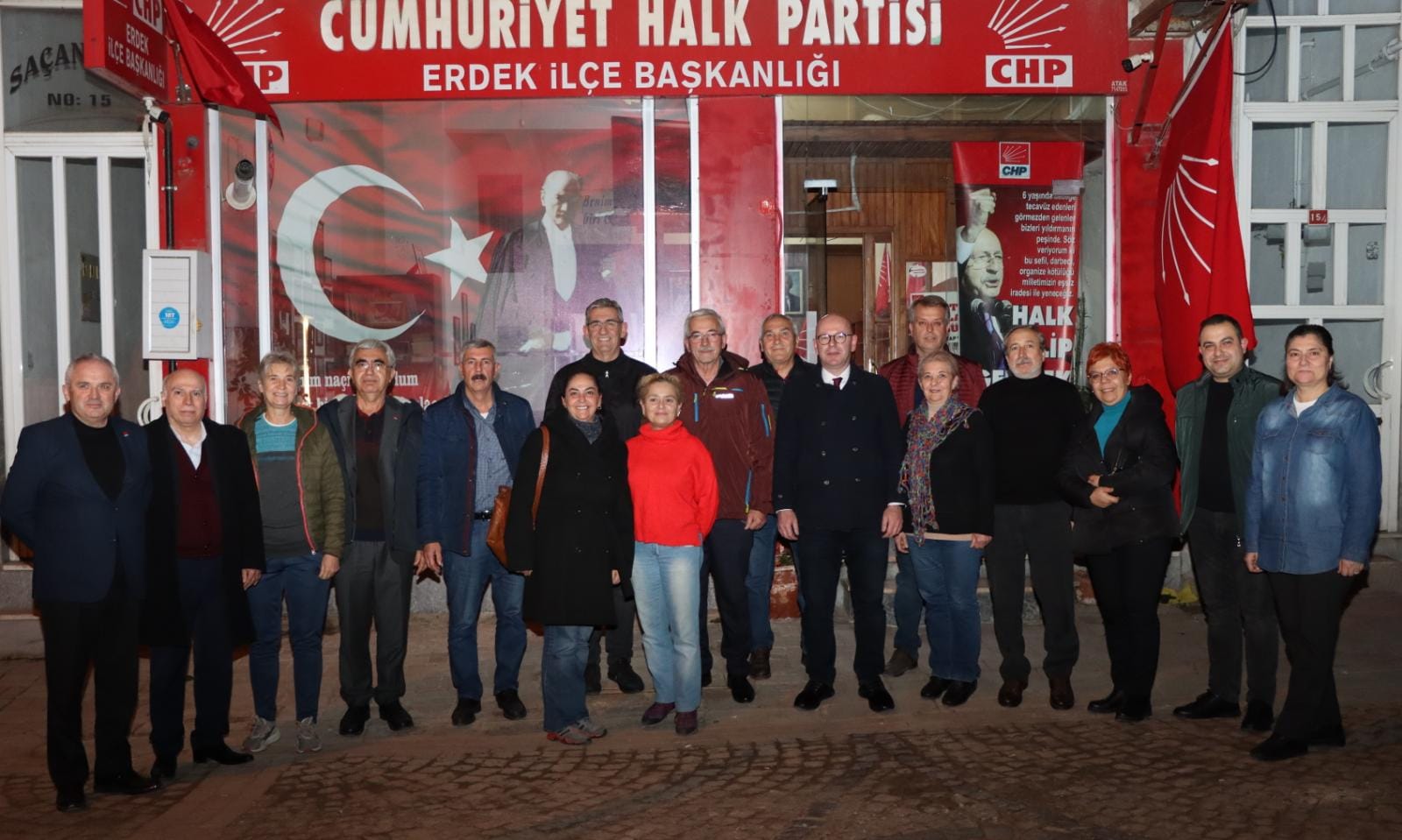 CHP İL BAŞKANI SERKAN SARI'DAN ERDEK'E ZİYARET