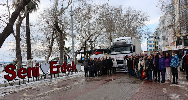 BELEDİYE VE CHP'NİN TIRLARI HATAY'A GİDECEK