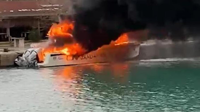 TESLİMAT SIRASINDA YANDI