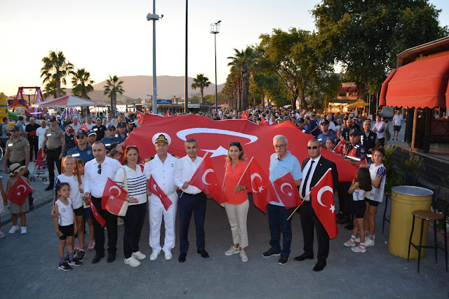 15 TEMMUZ ERDEK'TE DE KUTLANDI