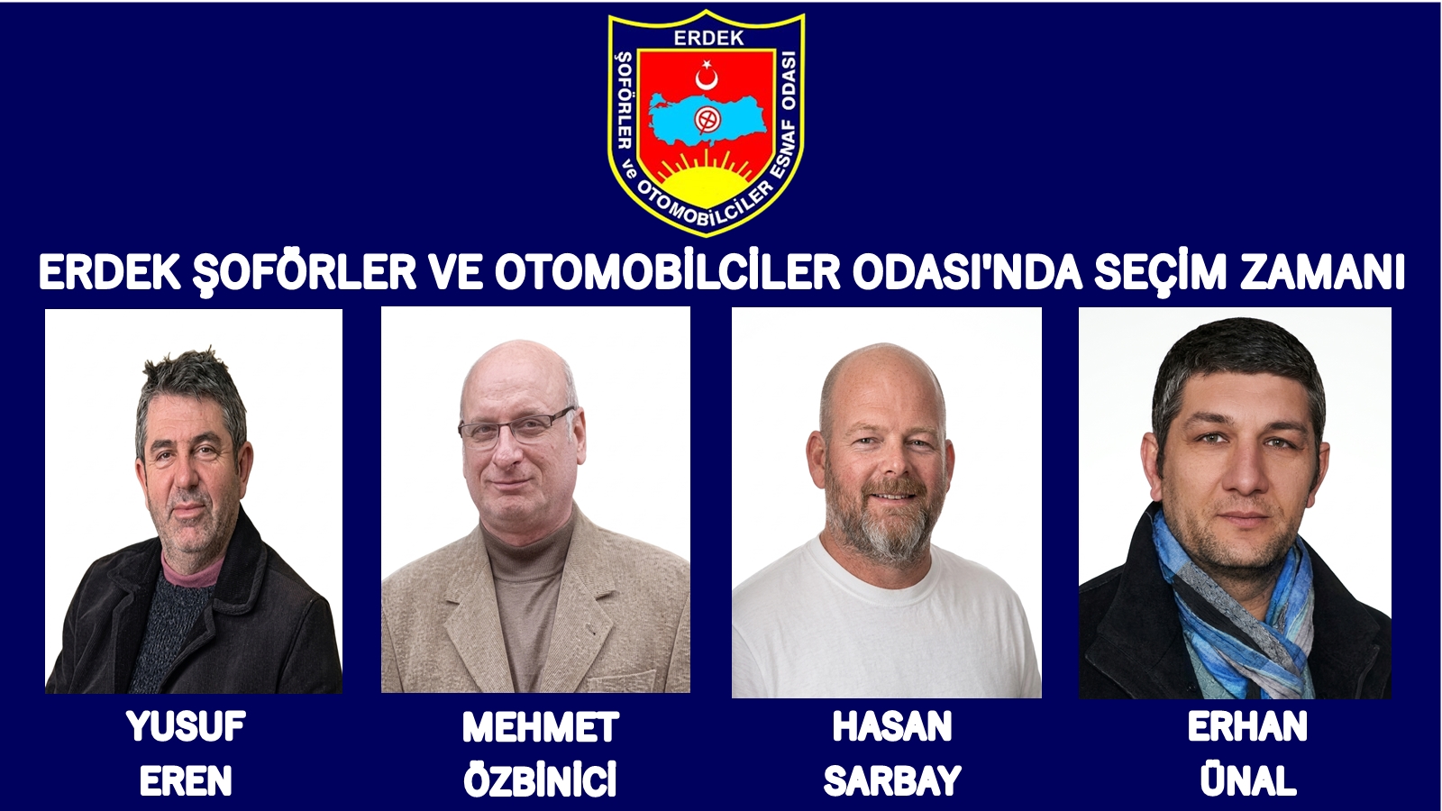 ERDEK ŞOFÖRLER VE OTOMOBİLCİLER ODASI'NDA SEÇİM ZAMANI