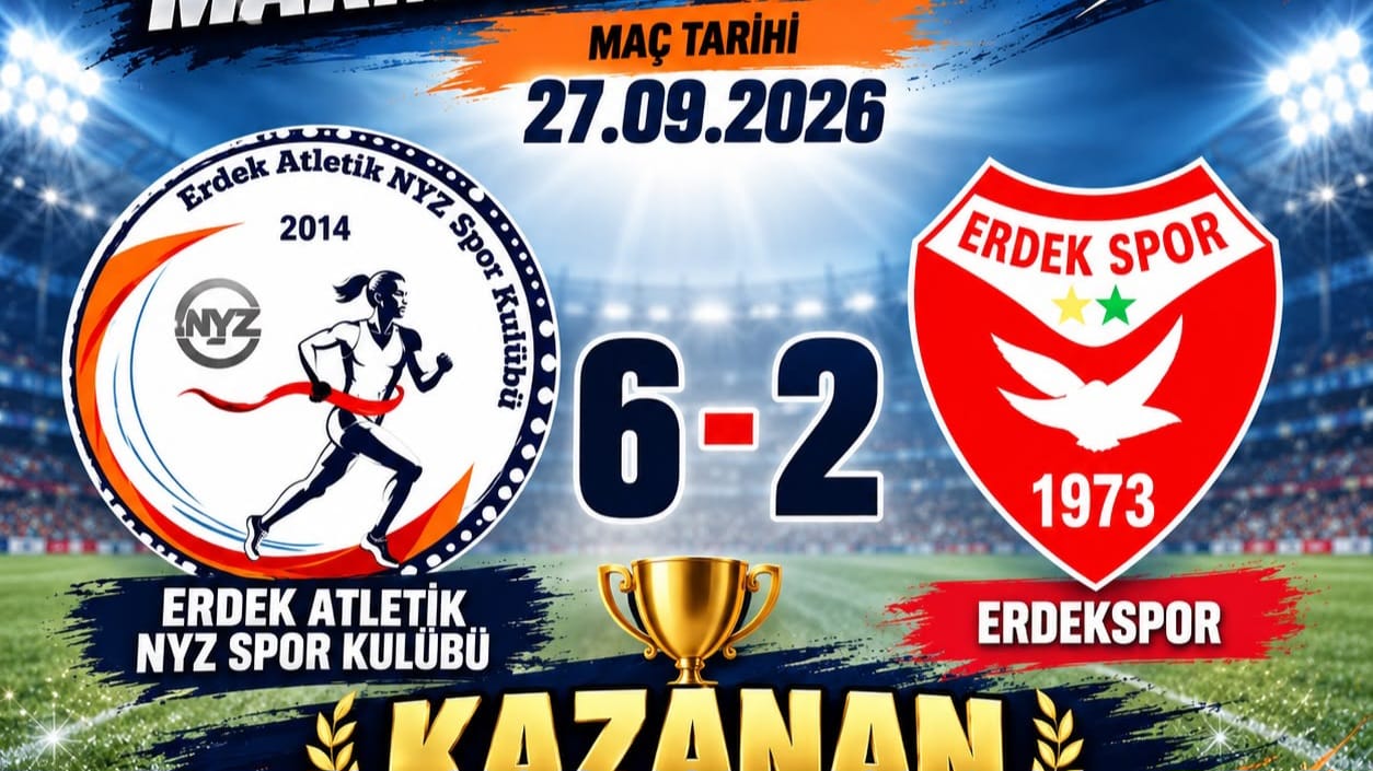 ERDEK ATLETİK NYZ FARKLI SKORLA KAZANDI 