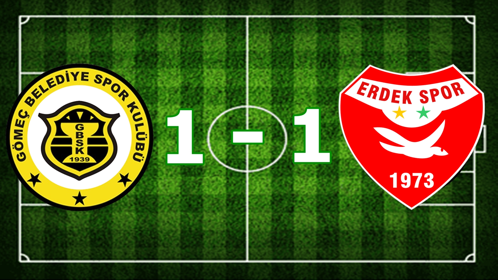 ERDEKSPOR, SEZONUN İLK MAÇINDA GÖMEÇ BELEDİYESPOR İLE BERABERE KALDI